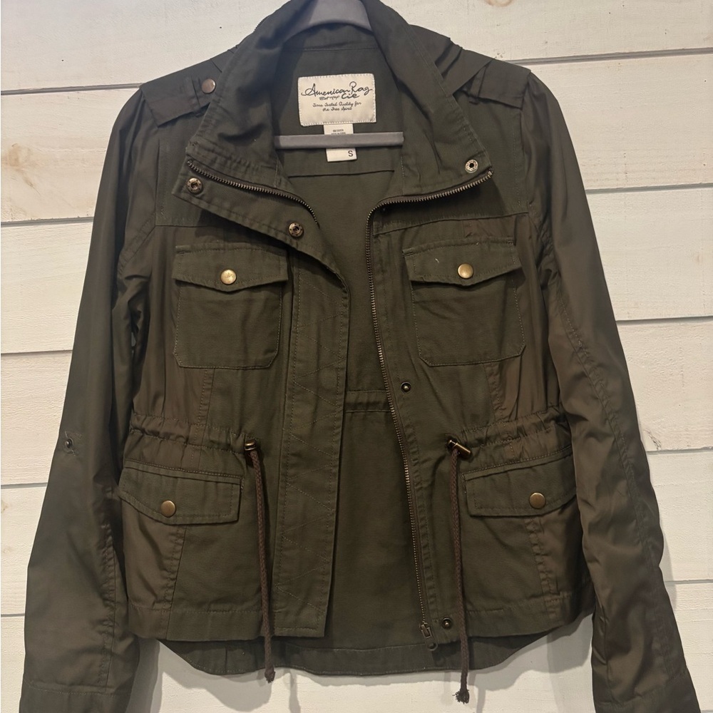 American Rag Olive Green Utility Jacket in size small. Great condition!